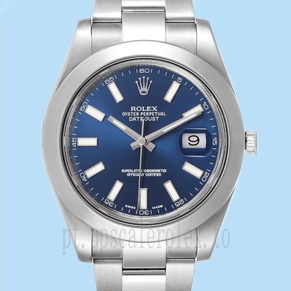 Rolex Datejust 116300BLSO 41mm Masculino Automático Pulseira Ostra