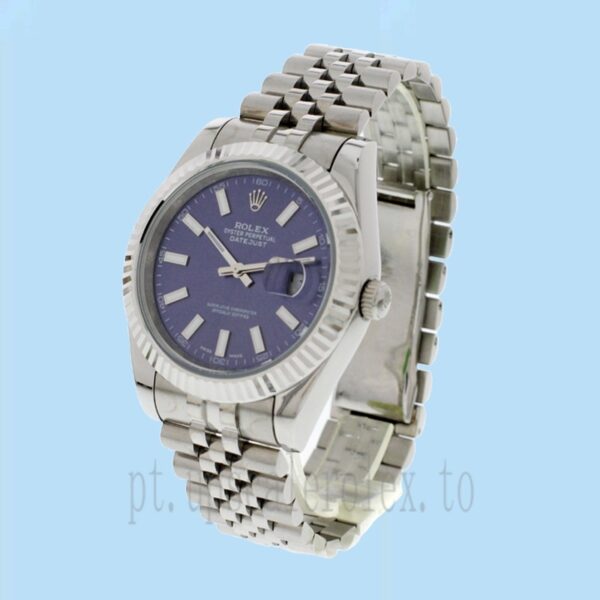 Rolex Datejust Masculino 116334BLSJ 41mm Tom Prata Automático - Image 3