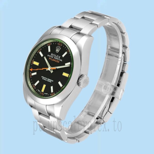 Rolex Milgauss m116400gv-0001 40mm Masculino Tom Prata - Image 3