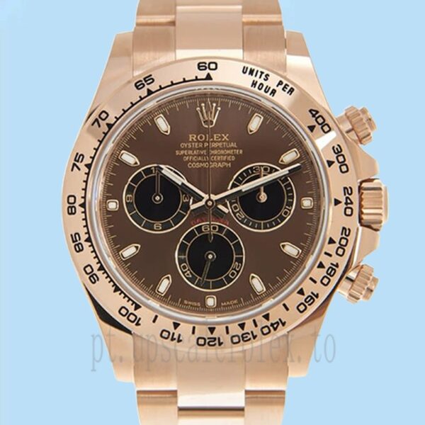 Rolex Daytona Masculino 40mm m116505-0013 Mostrador Marrom Pulseira Ostra