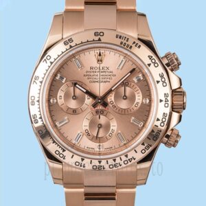 Rolex Daytona m116505-0012 Masculino 40mm Assistir Mostrador Ouro Rosa