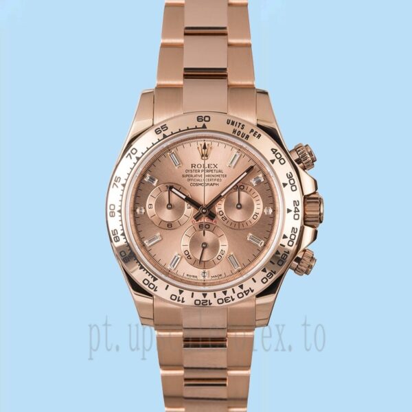 Rolex Daytona m116505-0012 Masculino 40mm Assistir Mostrador Ouro Rosa - Image 2