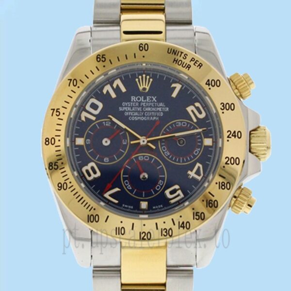 Rolex Daytona 116523BLAO 40mm Masculino Automático Tom Prata