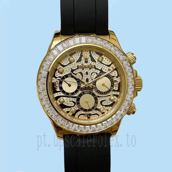 Rolex Daytona 40mm 116588TBR-0003 Masculino Automático Tom De Ouro - Image 5