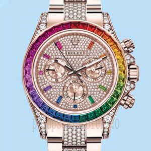 Rolex Daytona 40mm Masculino 116595RBOW-0002 Mostrador Pavimentado Diamante