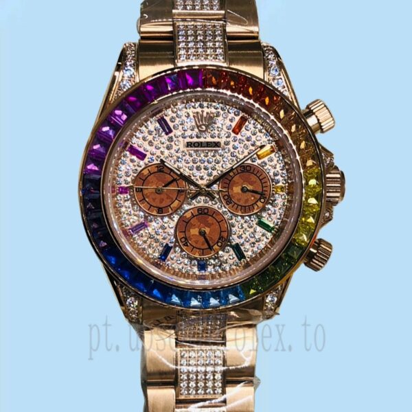 Rolex Daytona 40mm Masculino 116595RBOW-0002 Mostrador Pavimentado Diamante - Image 2