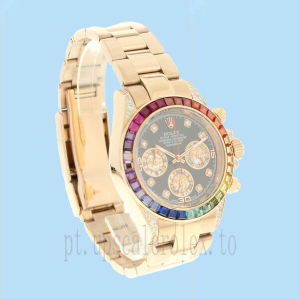 Rolex Daytona Masculino 40mm 116598RBOW Tom De Ouro - Image 3