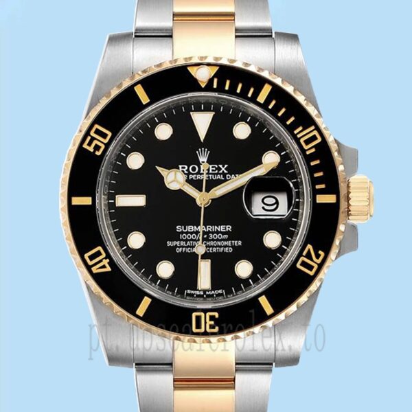 Rolex Submariner Masculino 40mm 116613-LN-97203 Tom Prata Pulseira Ostra