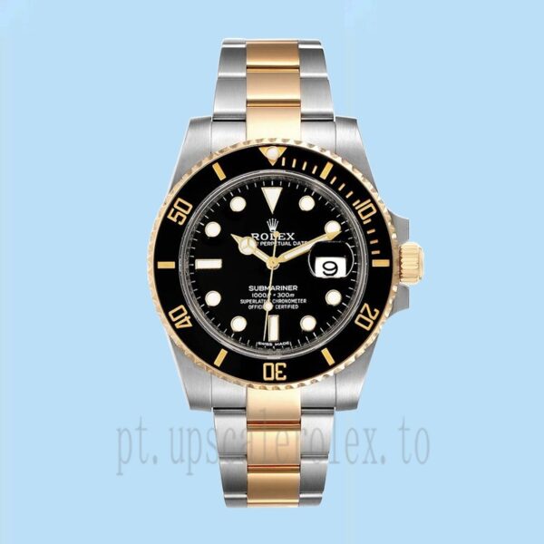 Rolex Submariner Masculino 40mm 116613-LN-97203 Tom Prata Pulseira Ostra - Image 2