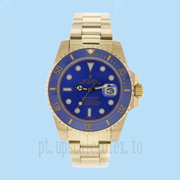 Rolex Submariner 40mm 116618LB Masculino Pulseira Ostra Mostrador Preto - Image 2