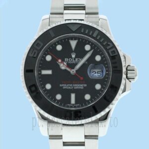 Rolex Yacht-master 40mm 116622BKSO Masculino Tom Prata Pulseira Ostra