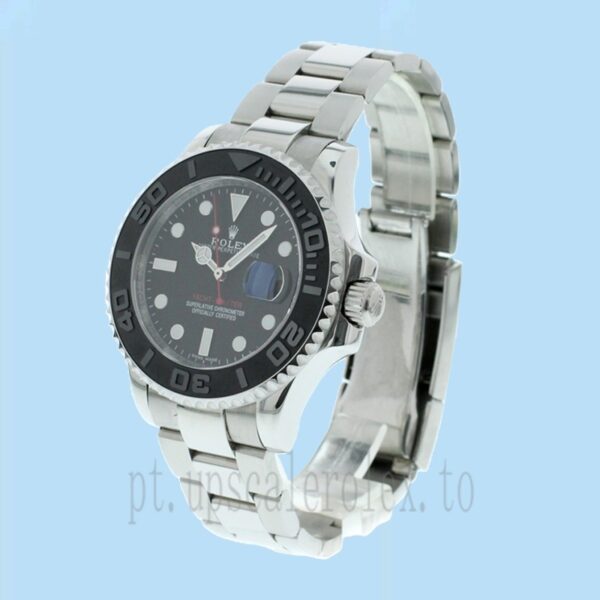Rolex Yacht-master 40mm 116622BKSO Masculino Tom Prata Pulseira Ostra - Image 3