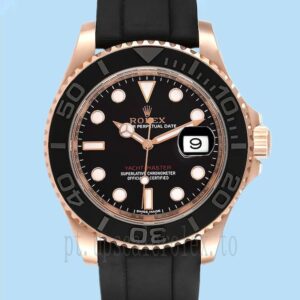 Rolex Yacht-master Masculino 116655BKSR 40mm Mostrador Preto