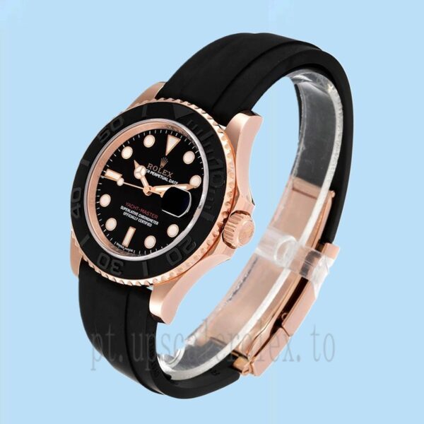 Rolex Yacht-master Masculino 116655BKSR 40mm Mostrador Preto - Image 3