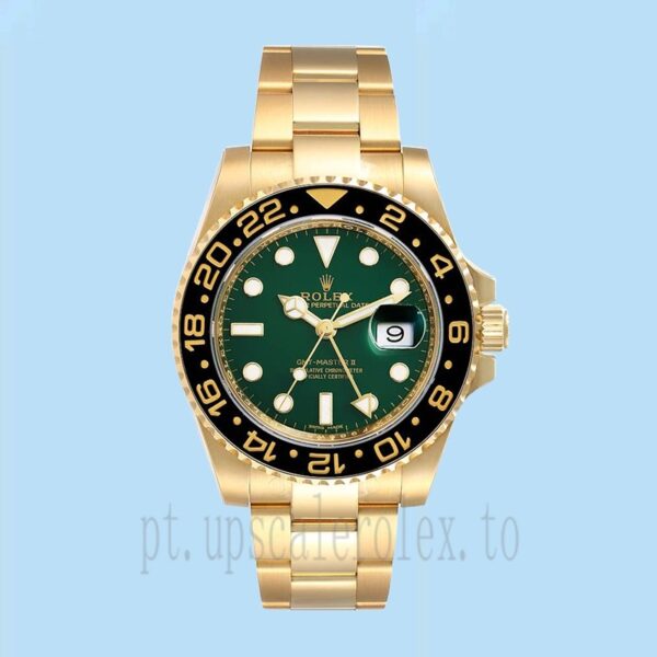 Rolex Gmt Master 40mm Masculino 116718GRSO Tom De Ouro - Image 2
