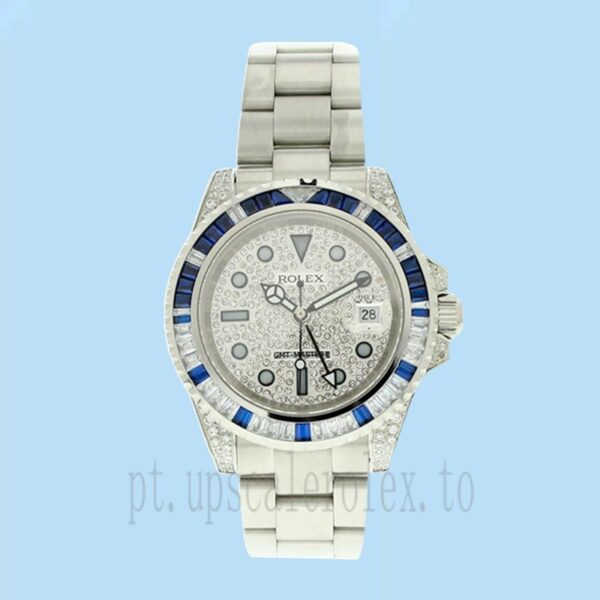 Rolex Gmt Master 116759sa-78209 40mm Masculino Tom Prata - Image 2