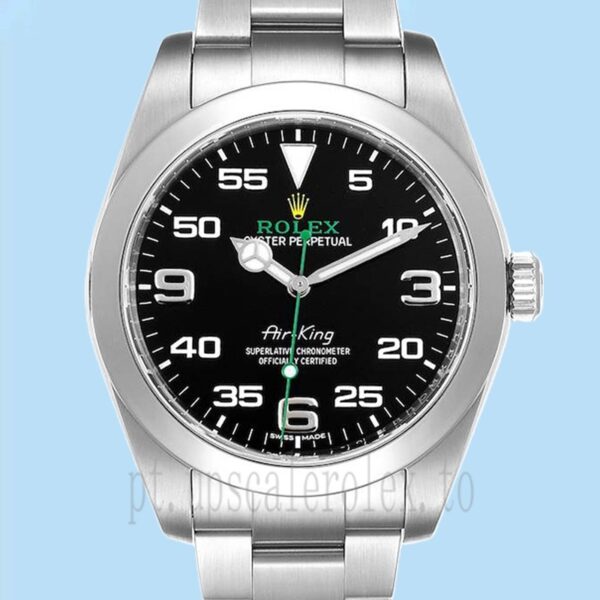 Rolex Air-king Masculino 40mm m116900-0001 Tom Prata Assistir