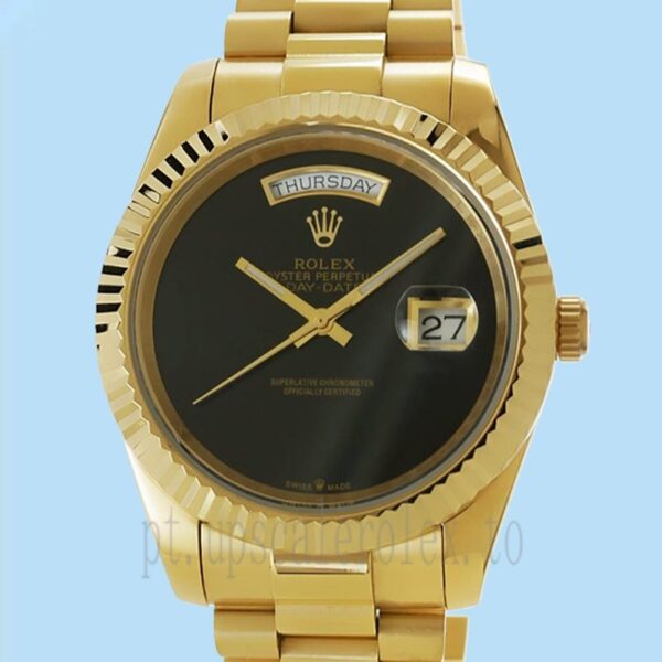 Rolex Day-date 36mm Masculino 118208 Tom De Ouro