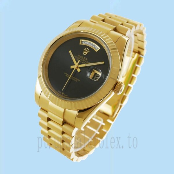 Rolex Day-date 36mm Masculino 118208 Tom De Ouro - Image 3