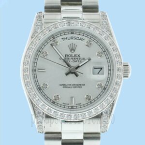 Rolex Day-date Masculino 36mm m118389-0008 Pulseira Automático
