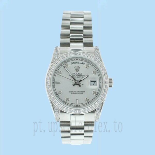 Rolex Day-date Masculino 36mm m118389-0008 Pulseira Automático - Image 2