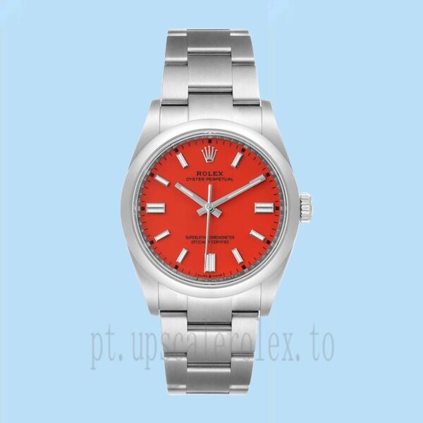 Rolex Oyster Perpetual Unissex m126000-0007 36mm Mostrador Vermelho Coral - Image 2