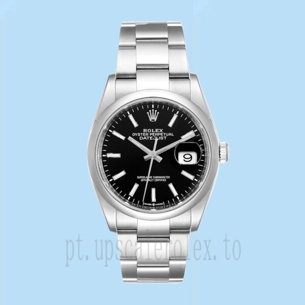 Rolex Datejust m126200-0004 Masculino 36mm Tom Prata - Image 2