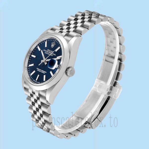 Rolex Datejust m126200-0005 Masculino 36mm Pulseira Ostra Mostrador azul - Image 3