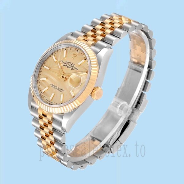 Rolex Datejust M126233-0037 Masculino 36mm Tom Prata - Image 3