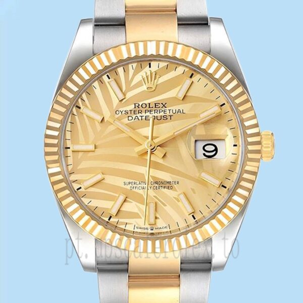 Rolex Datejust M126233-0038 Masculino 36mm Tom Prata