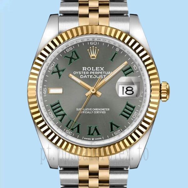 Rolex Datejust 36mm m126233-0035 Masculino Assistir Mostrador De Wimbledon