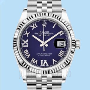 Rolex Datejust 36mm m126234-0021 Senhoras Tom Prata