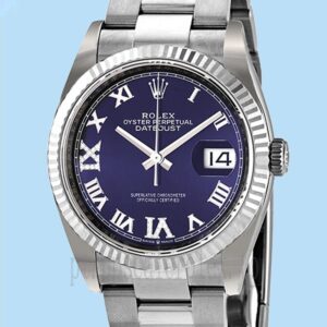 Rolex Datejust m126234-0022 Senhoras 36mm Tom Prata Pulseira Ostra