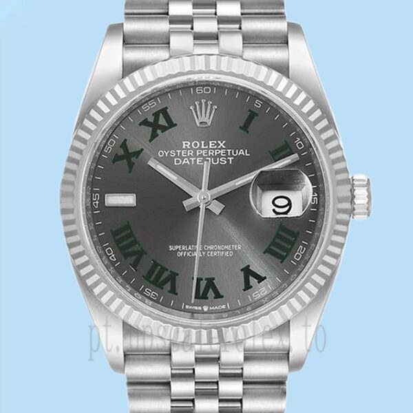 Rolex Datejust m126234-0045 Masculino 36mm Pulseira Jubileu Automático
