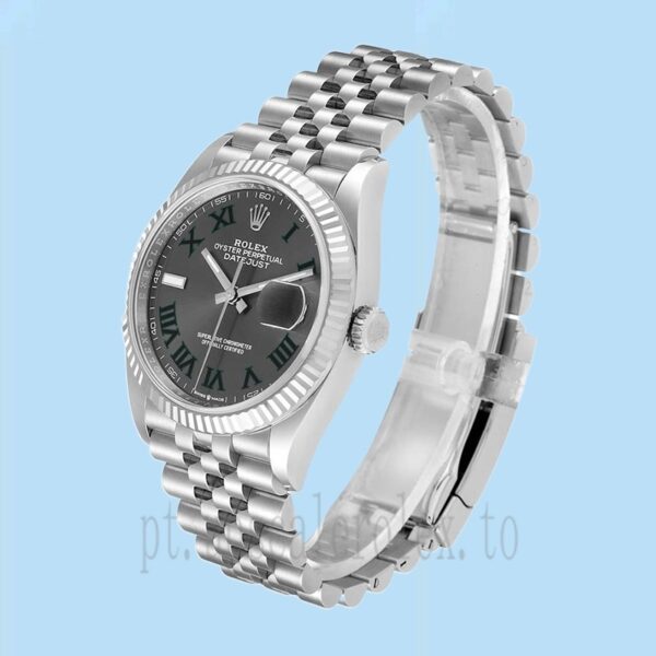 Rolex Datejust m126234-0045 Masculino 36mm Pulseira Jubileu Automático - Image 3