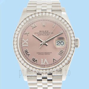 Rolex Datejust 36mm Senhoras m126284rbr-0023 Mostrador rosa Assistir