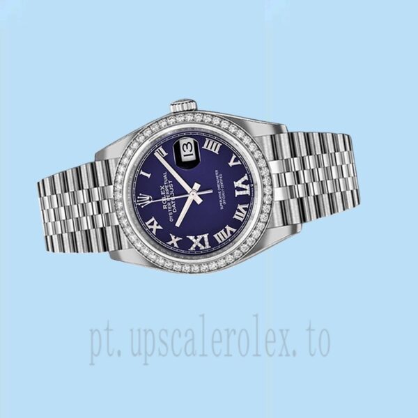 Rolex Datejust Senhoras m126284rbr-0013 36mm Assistir Tom Prata - Image 3