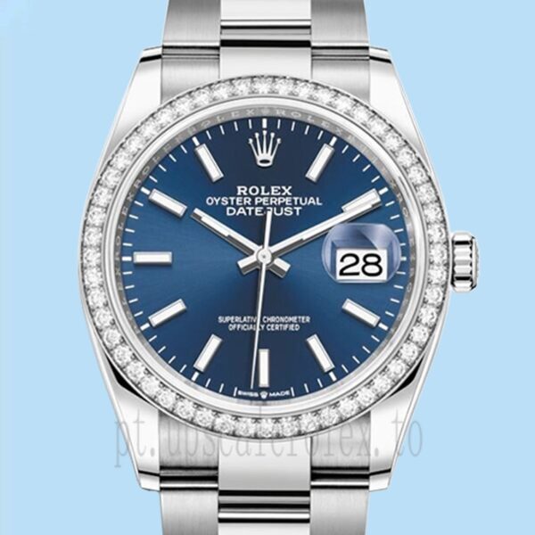 Rolex Datejust m126284rbr-0010 Senhoras 36mm Automático