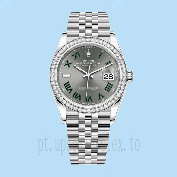 Rolex Datejust m126284rbr-0037 Senhoras 36mm Automático Tom Prata - Image 2