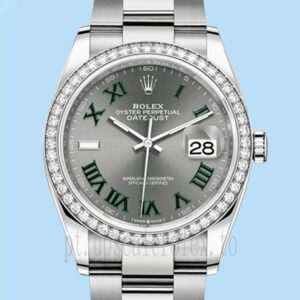 Rolex Datejust 36mm Senhoras m126284rbr-0038 Mostrador Cinza Assistir