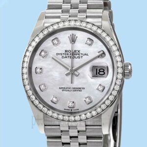 Rolex Datejust m126284rbr-0011 36mm Senhoras Automático Mostrador Madrepérola