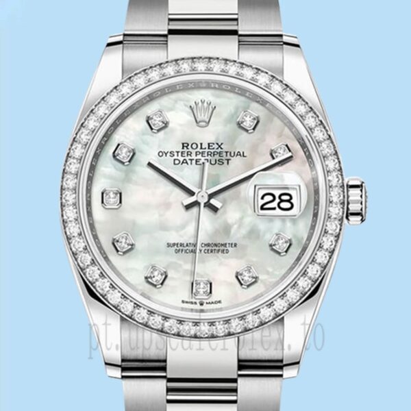 Rolex Datejust 36mm Senhoras m126284rbr-0012 Automático Pulseira Ostra