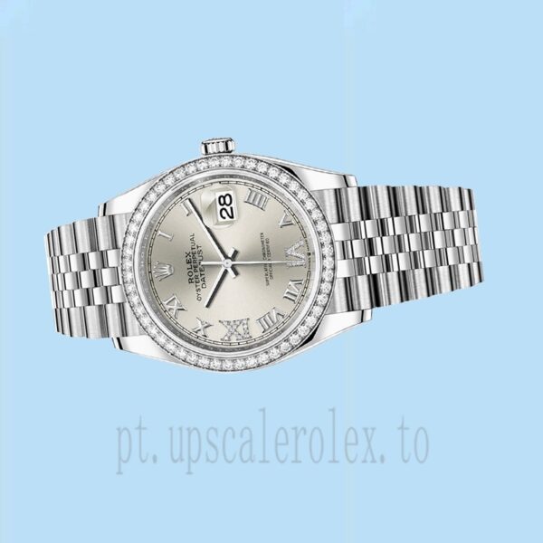 Rolex Datejust Senhoras 36mm m126284rbr-0021 Mostrador Prateado - Image 3