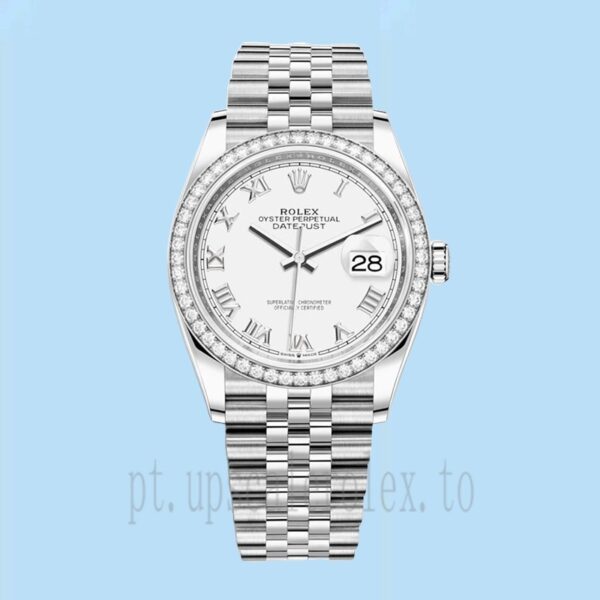 Rolex Datejust m126284rbr-0017 36mm Senhoras Mostrador Branco - Image 2