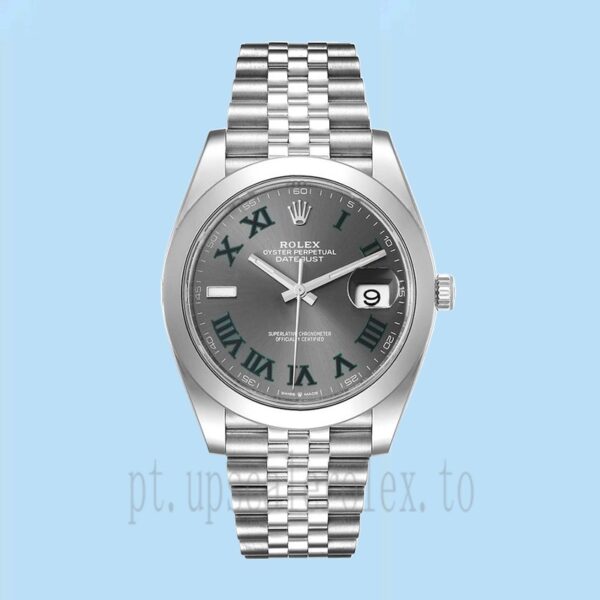 Rolex Datejust Masculino 41mm m126300-0014 Automático Mostrador De Wimbledon - Image 2