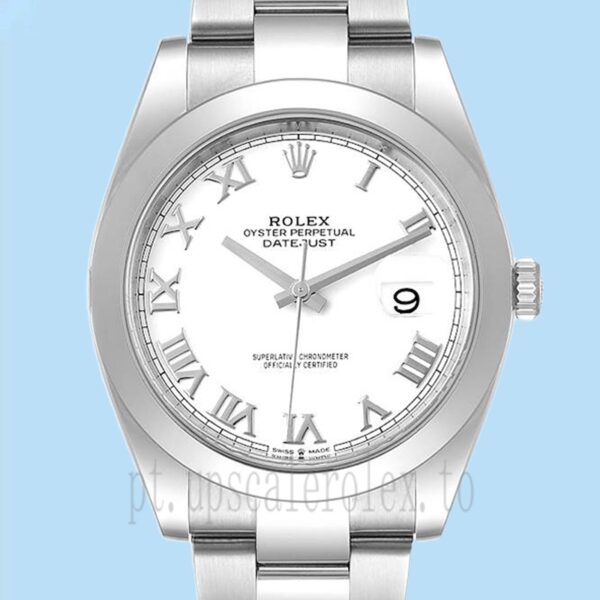 Rolex Datejust 41mm m126300-0015 Masculino Assistir Pulseira Ostra