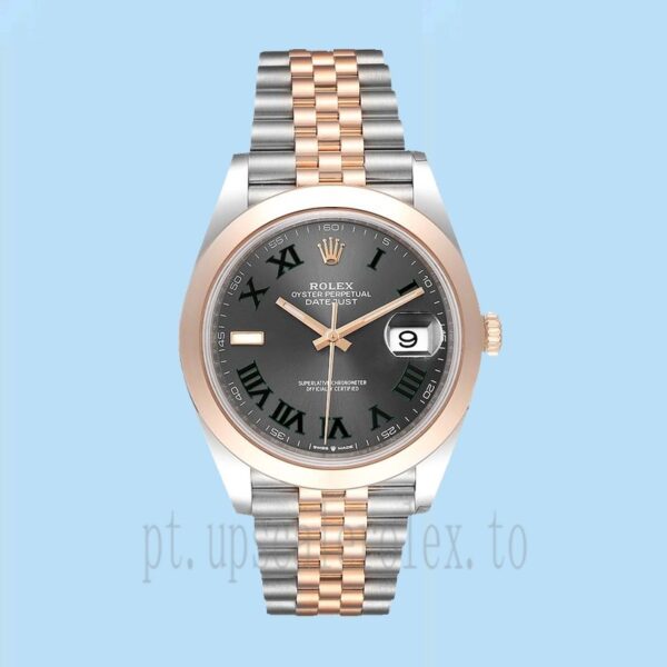 Rolex Datejust m126301-0016 41mm Masculino Mostrador De Wimbledon Pulseira Jubileu - Image 2