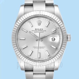 Rolex Datejust Masculino 126334SSO 41mm Tom Prata