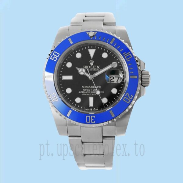 Rolex Submariner 40mm m126619lb-0003 Masculino Assistir Tom Prata - Image 2