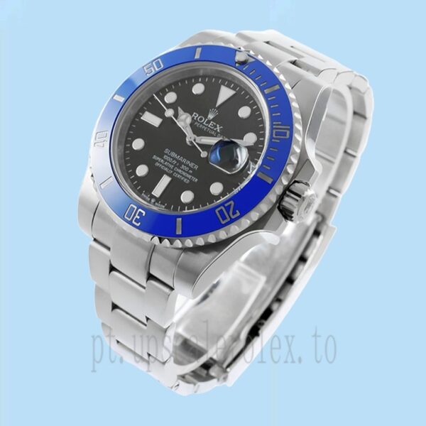Rolex Submariner 40mm m126619lb-0003 Masculino Assistir Tom Prata - Image 3